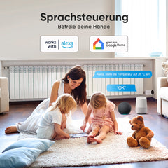 Salcar TRV706W Smartes Heizkörperthermostat 3er Set – WLAN Thermostat mit Tuya App, programmierbar, kompatibel mit Amazon Alexa & Google Home, ohne Gateway, inkl. 9 Batterien