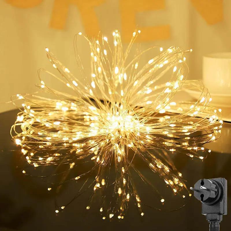 Salcar 20 m LED Micro Lichterkette, 200 LEDs, 4,5V GS zertifizierte Stromversorgung Sekey