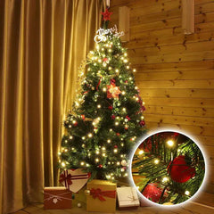 Salcar 1.5 m LED Lichterkette für Weihnachtsbaum, mit 8 Strängen, 200 LEDs Salcar