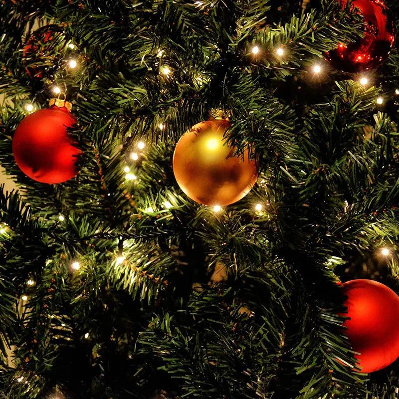 Salcar 1.5 m LED Lichterkette für Weihnachtsbaum, mit 8 Strängen, 200 LEDs Salcar