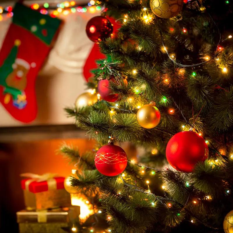 Salcar 0.6 m LED Lichterkette für Weihnachtsbaum, mit 8 Strängen, 48 LEDs Sekey