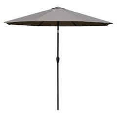 Sekey Sonnenschirm, 330cm Alu Gartenschirm 8-eckiger, mit Kurbel Sekey