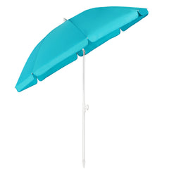 Sekey 3-in-1 Sonnenschirm mit Erdspieß 160cm – höhenverstellbar & neigbar, UV-Schutz 50+, stabiler Strandschirm für Strand, Garten & Camping