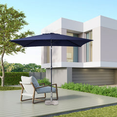 Sekey 300 x 200 cm aluminum parasol with crank, sun protection UV50+