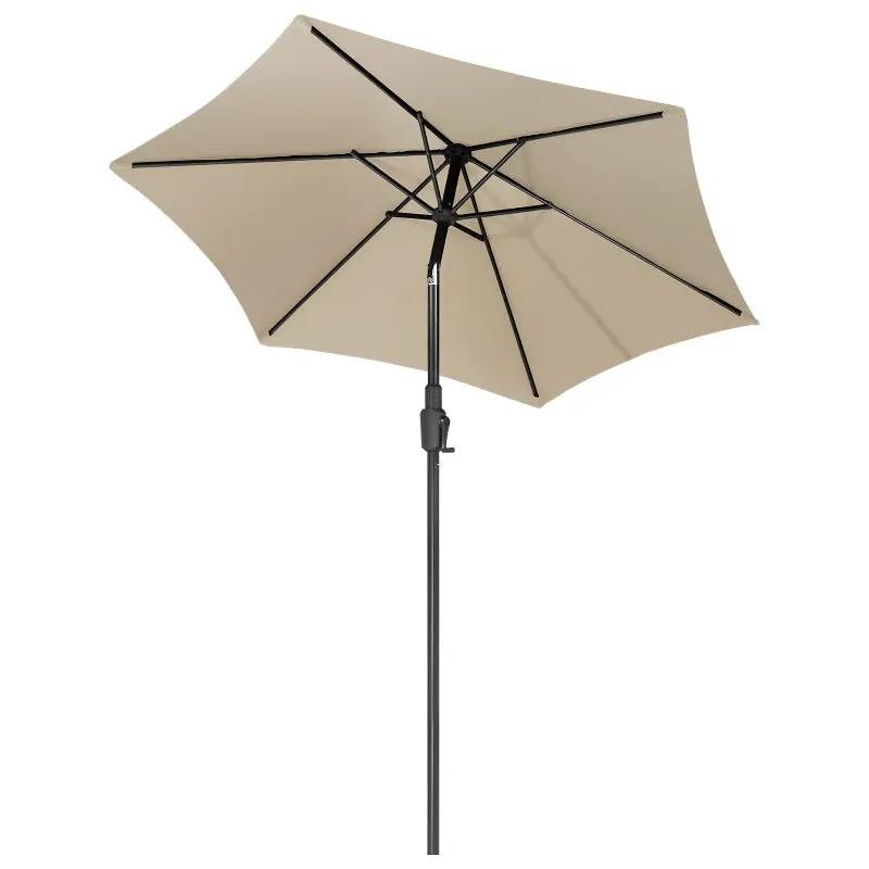 Sekey 220 cm Sonnenschirm mit Kurbel und Auto Kippen, Sonnenschutz UV50+ Sekey