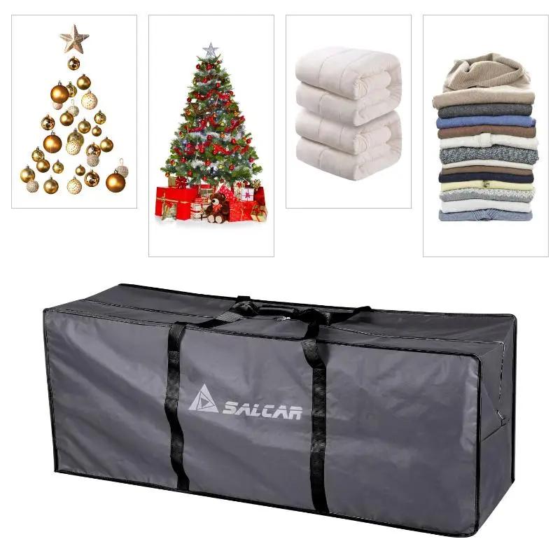 Salcar Große Weihnachtsbaum Aufbewahrungstasche, 130 * 40 * 50 cm Reisetasche Reißfeste Aufbewahrungstasche für Weihnachtsschmuck, Kleidung Salcar