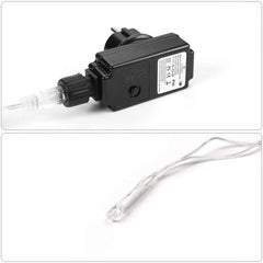 Salcar 2m/ 5m / 10m LED Eisregen Lichterkette, 80/ 200 / 400 LEDs, 31V GS-zertifizierte Stromversorgung Salcar