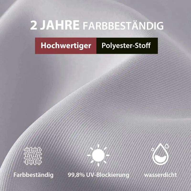 Sekey 200 x 125 cm Balkonschirm Rechteckig mit Balkongeländer, Sonnenschutz UV50+ Sekey