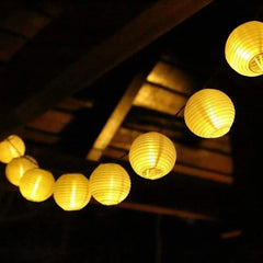 Salcar 3m/5m/10m/15m/20m LED Laternen-Lichterkette, 10/20/40/50/80 LEDs, 31V GS-zertifizierte Stromversorgung Salcar