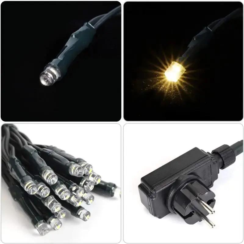 Salcar 3 x 2 m LED Lichternetz, 204 LEDs, 31V GS-zertifizierte Stromversorgung Salcar