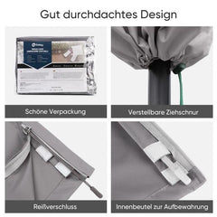 Sekey 220 x 30/50 cm Schutzhülle für 400 cm Sonnenschirm, aus Polyester-Gewebe Sekey