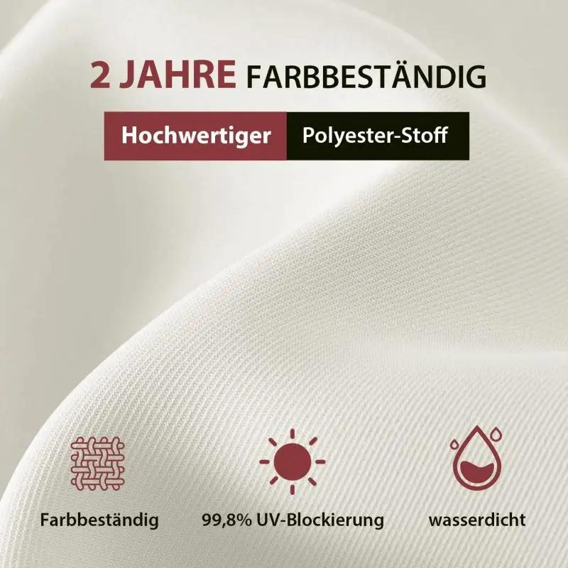 Sekey 200 x 125 cm Balkonschirm Rechteckig, Sonnenschutz UV50+ Sekey