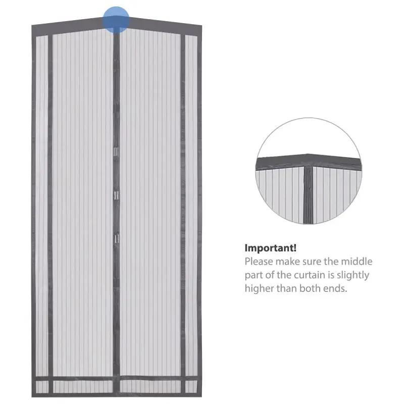Sekey Zuschneidbar Magnet Fliegengitter Tür aus Polyester, Grau Sekey