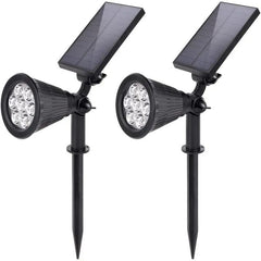 Salcar 2er Set LED Solar Gartenleuchte, mit 1800 mAh Akku Salcar