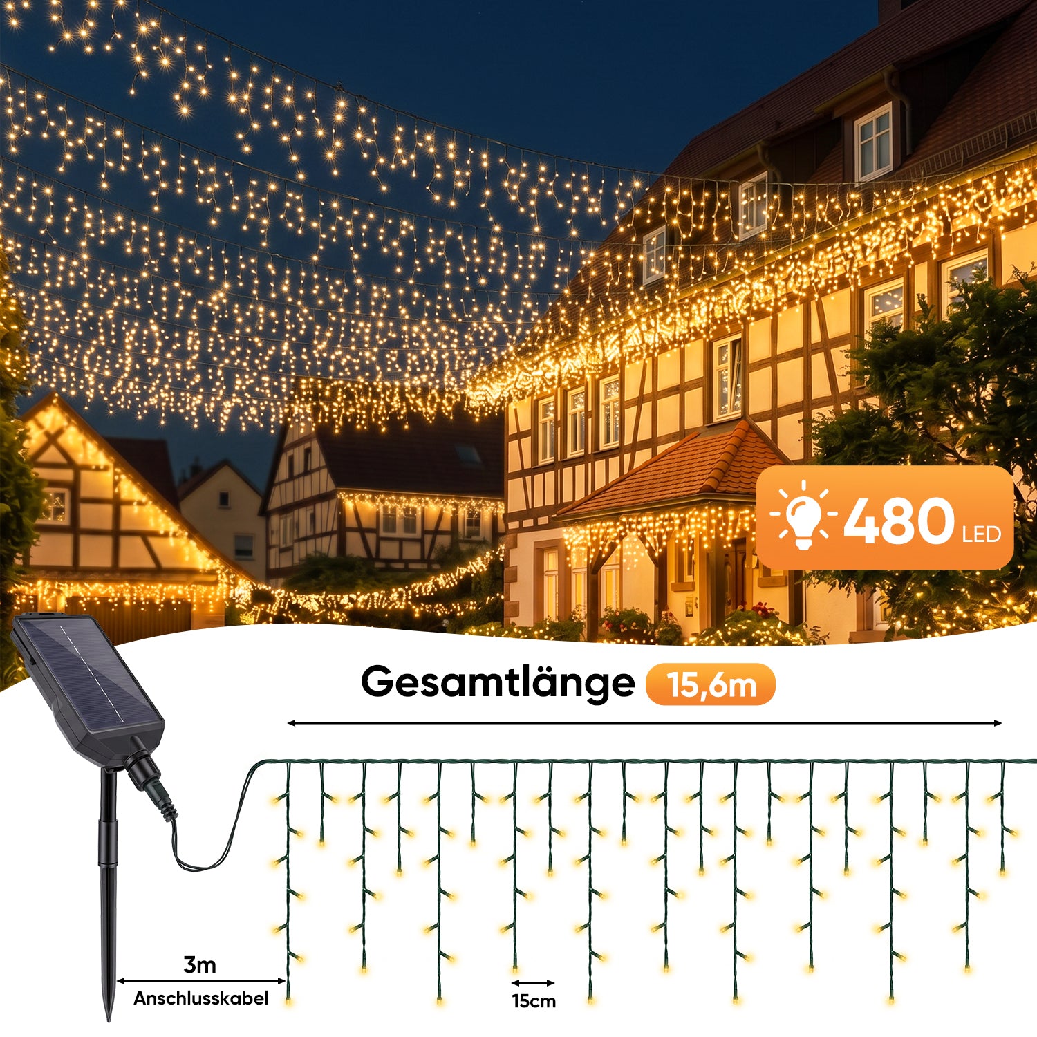 lichterkette-480-led-156m.jpg
Salcar Solar Eisregen Lichterkette mit 480 LEDs und 15,6 m Länge